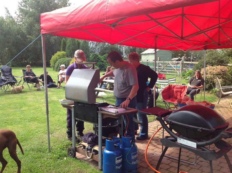 Photo of club members at a club barbeque